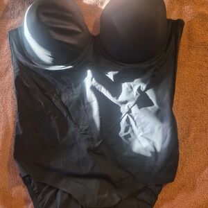 Maidenform Black Strapless Shapewear Bodysuit